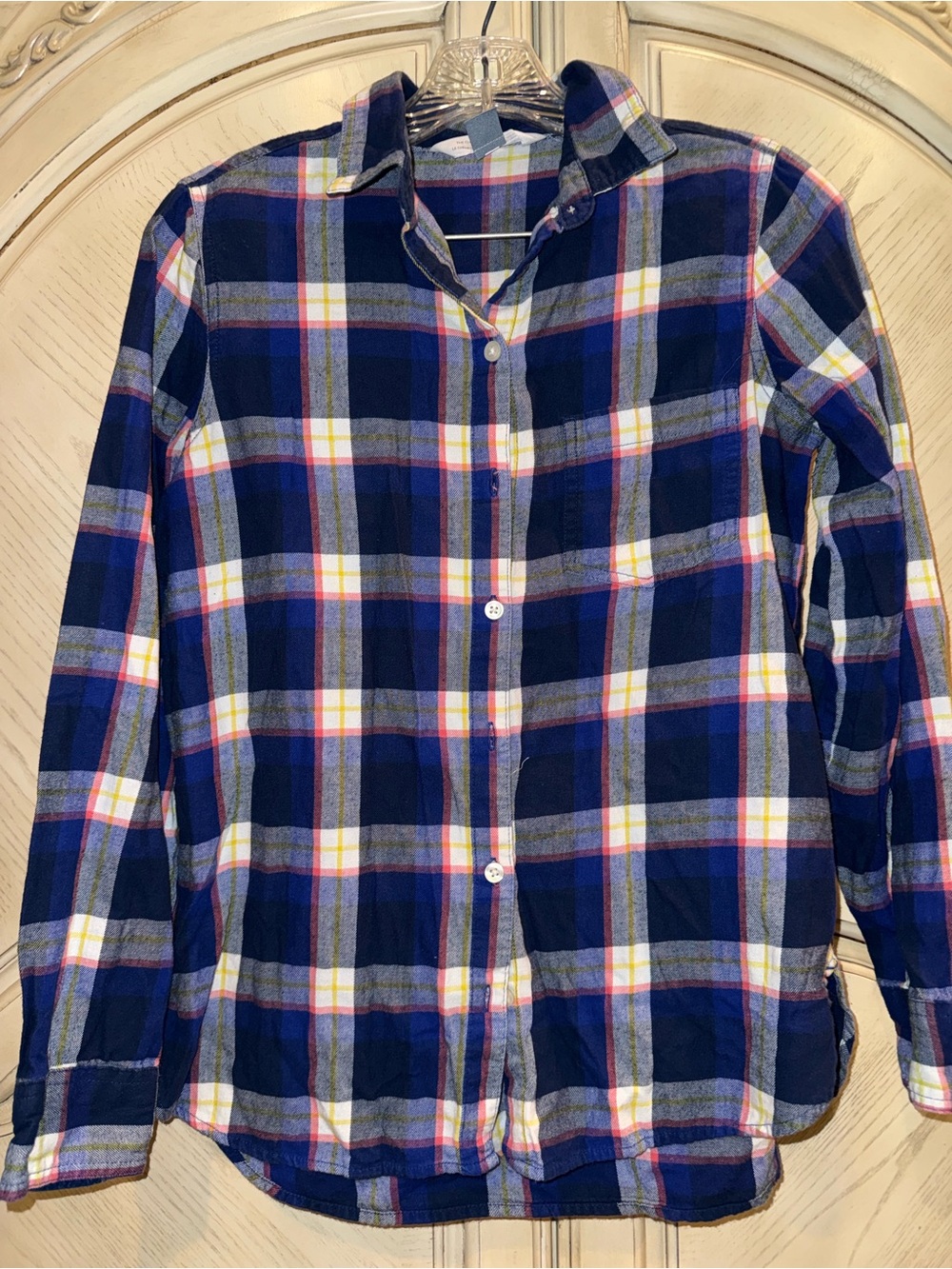 Old Navy Plaid Button-Front Shirt, size S
